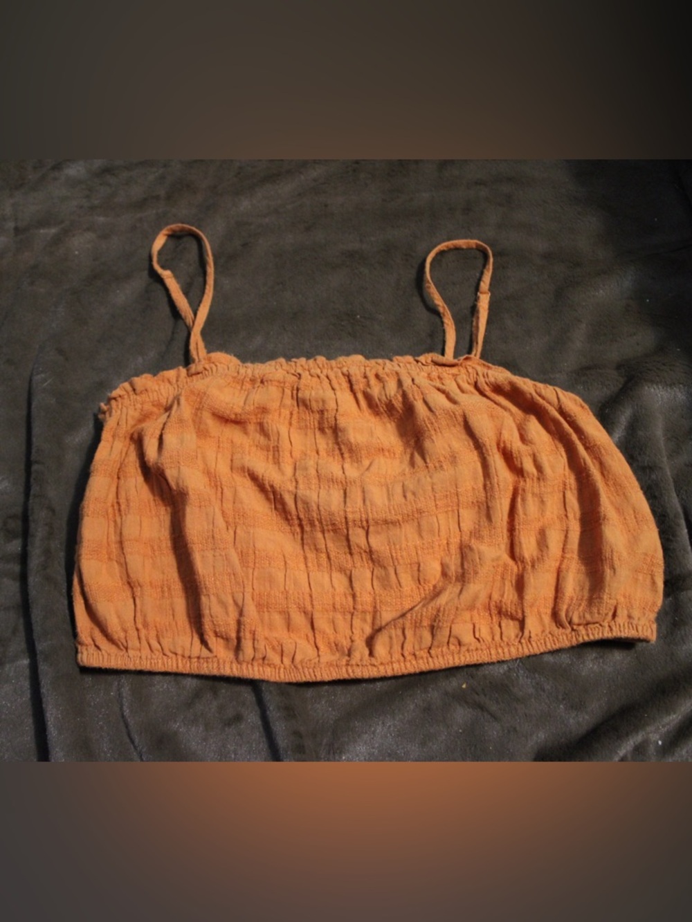 Aerie Orange Cropped Tank Top